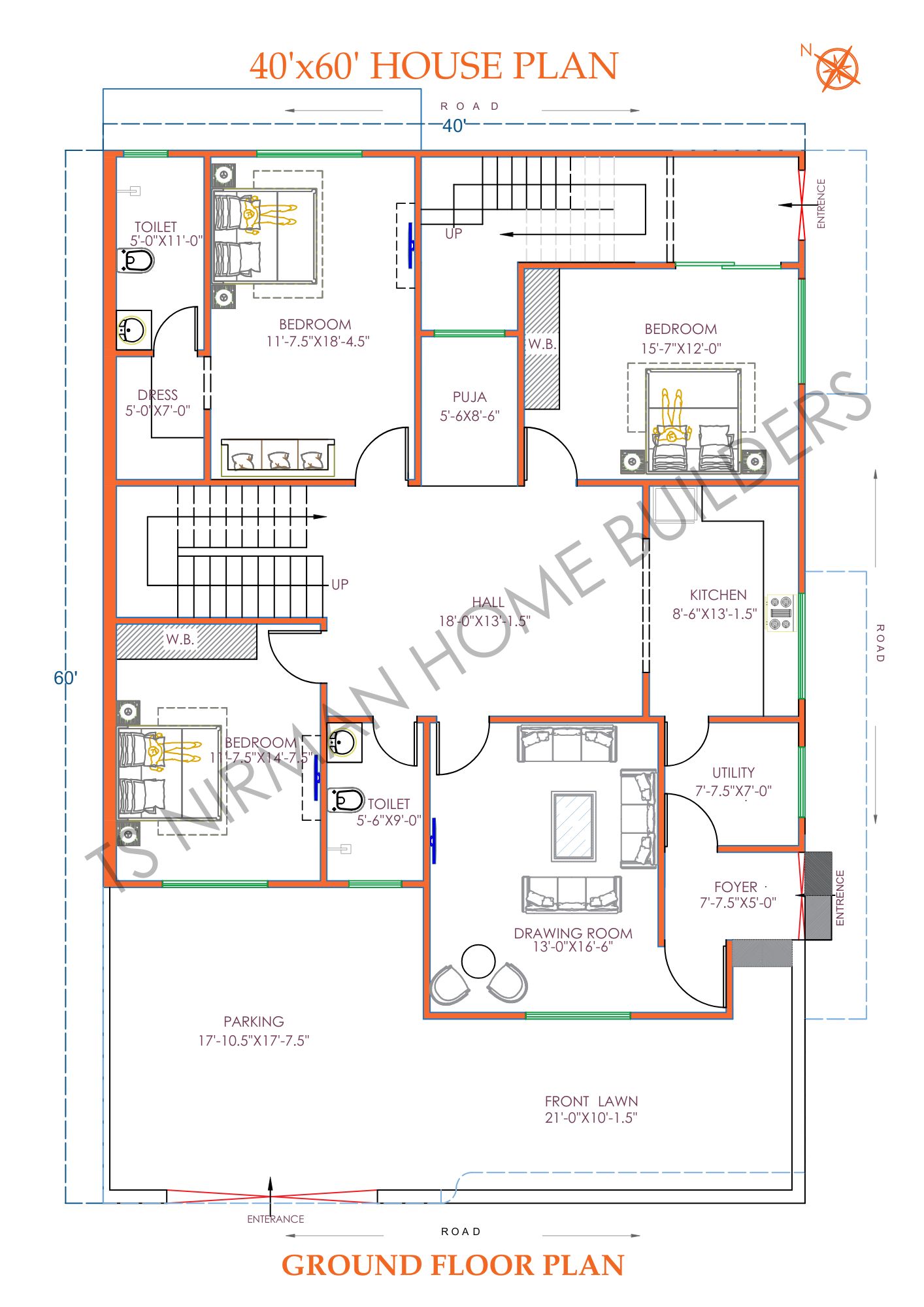 G+4 Residential Building 2